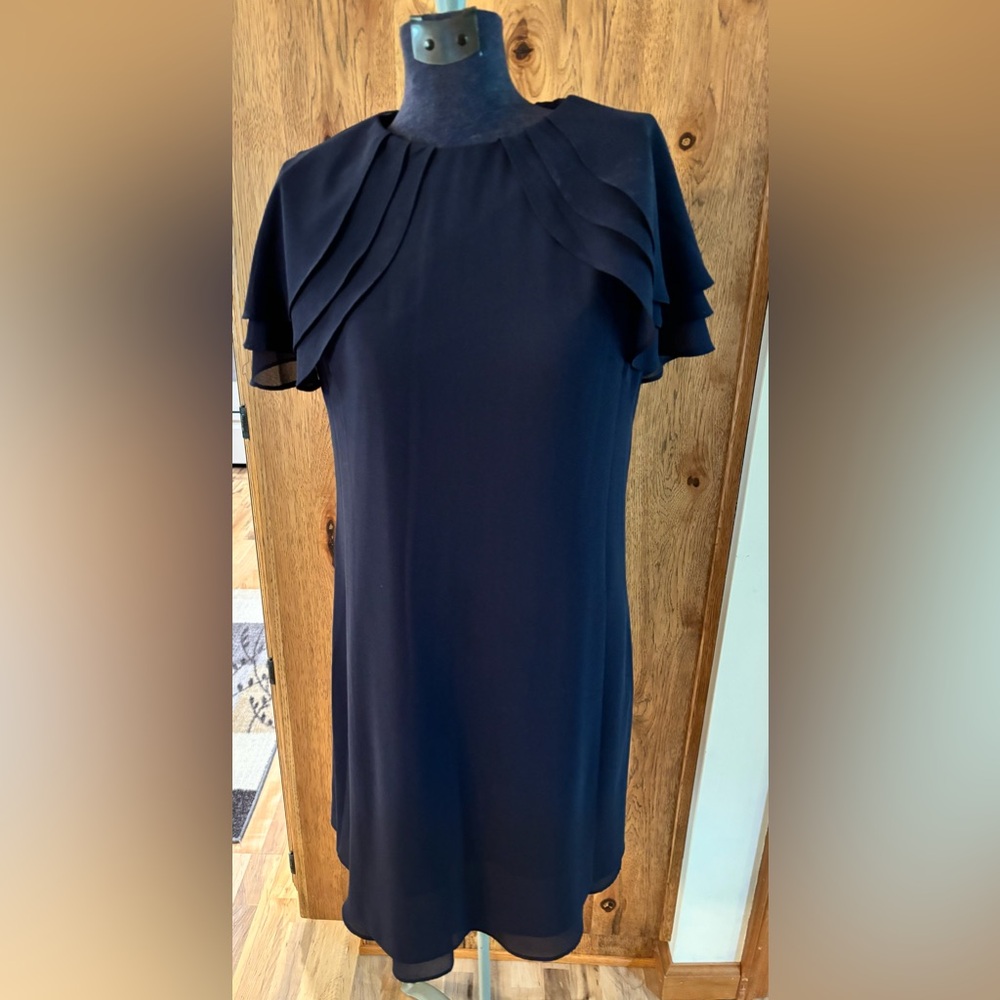Elegant Navy Blue Women's Dress